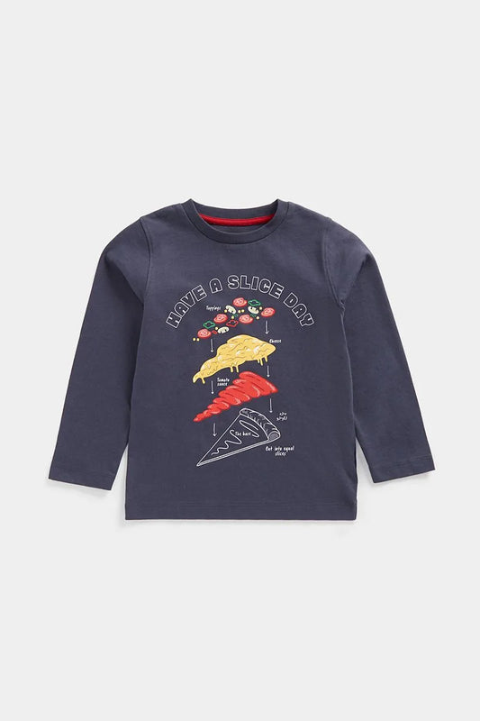 Pizza Long-Sleeved Graphic T-Shirt