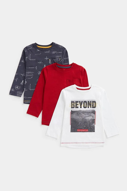 Long-Sleeved T-Shirt 3-Pack