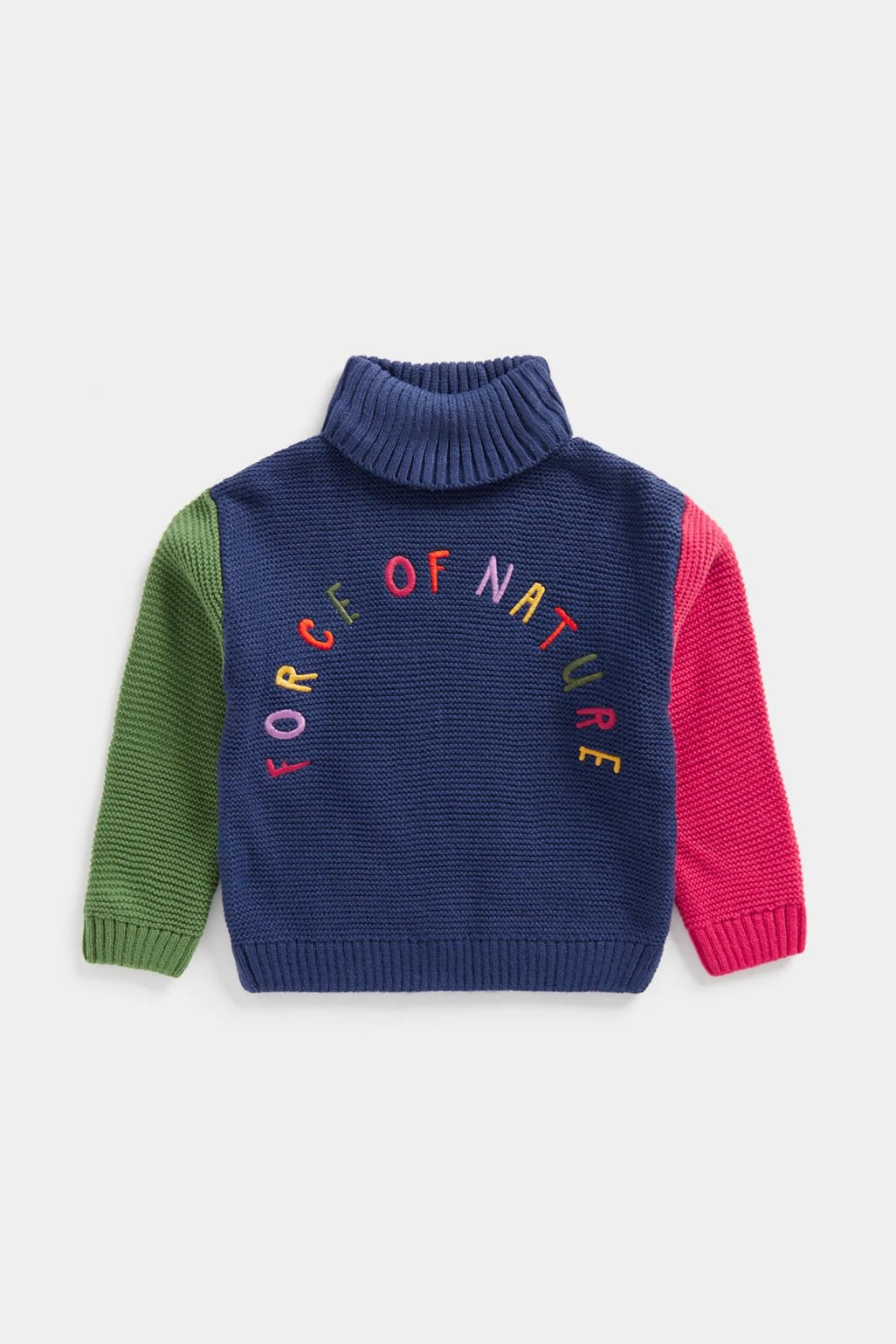 Colorblock Knit Sweater in Multi-Color