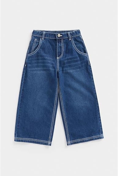 Denim Wide-Leg Jeans