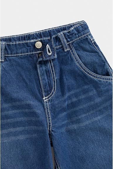 Denim Wide-Leg Jeans