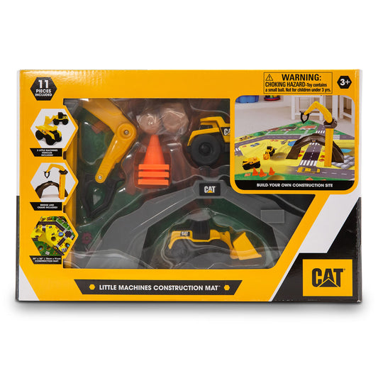 Cat Little Machines Construction Toys Play Mat