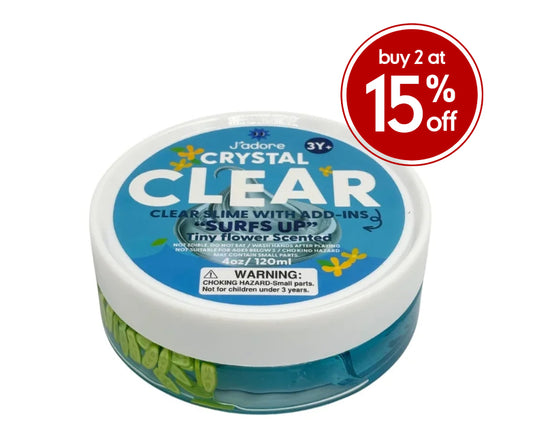 J'adore Crystal Clear Slime - Blue