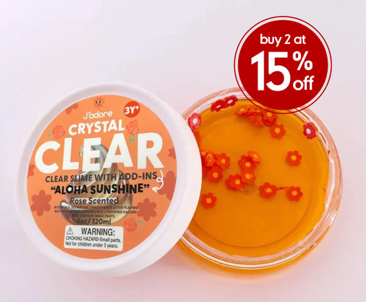 J'adore Crystal Clear Slime - Orange