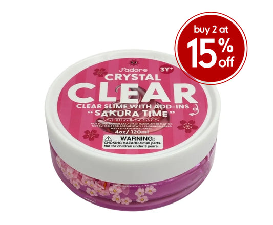 J'adore Crystal Clear Slime - Pink