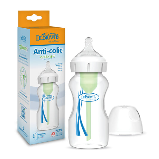 Dr Brown Options+ Wide Neck Baby Bottle 270Ml