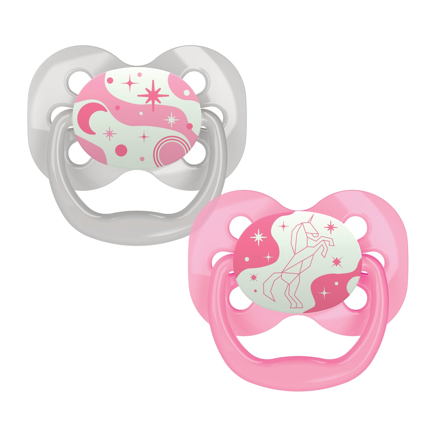 Dr Brown Advantage Pacifiers Stage 1,Glow In The Dark 2 Pack