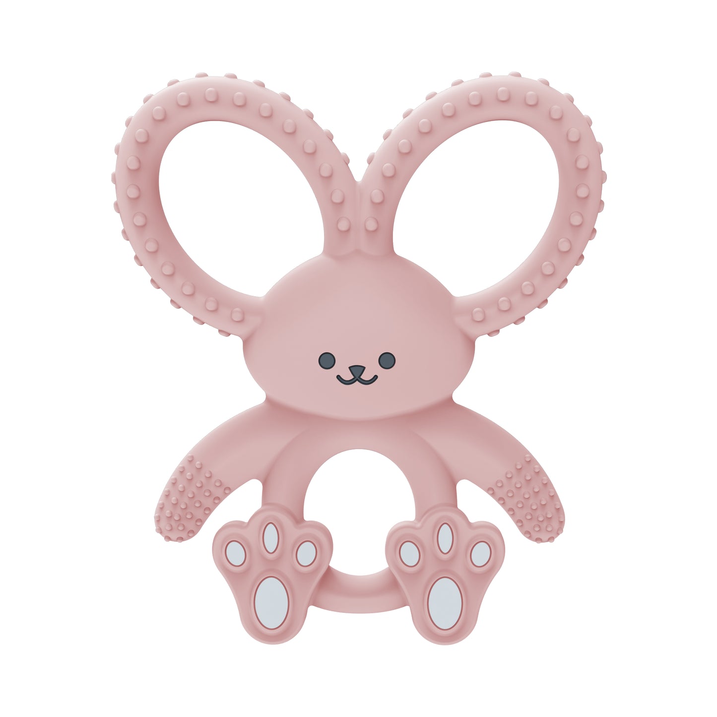 Dr Brown Bunny Long Limbed Silicone Teether-Pink 3M+