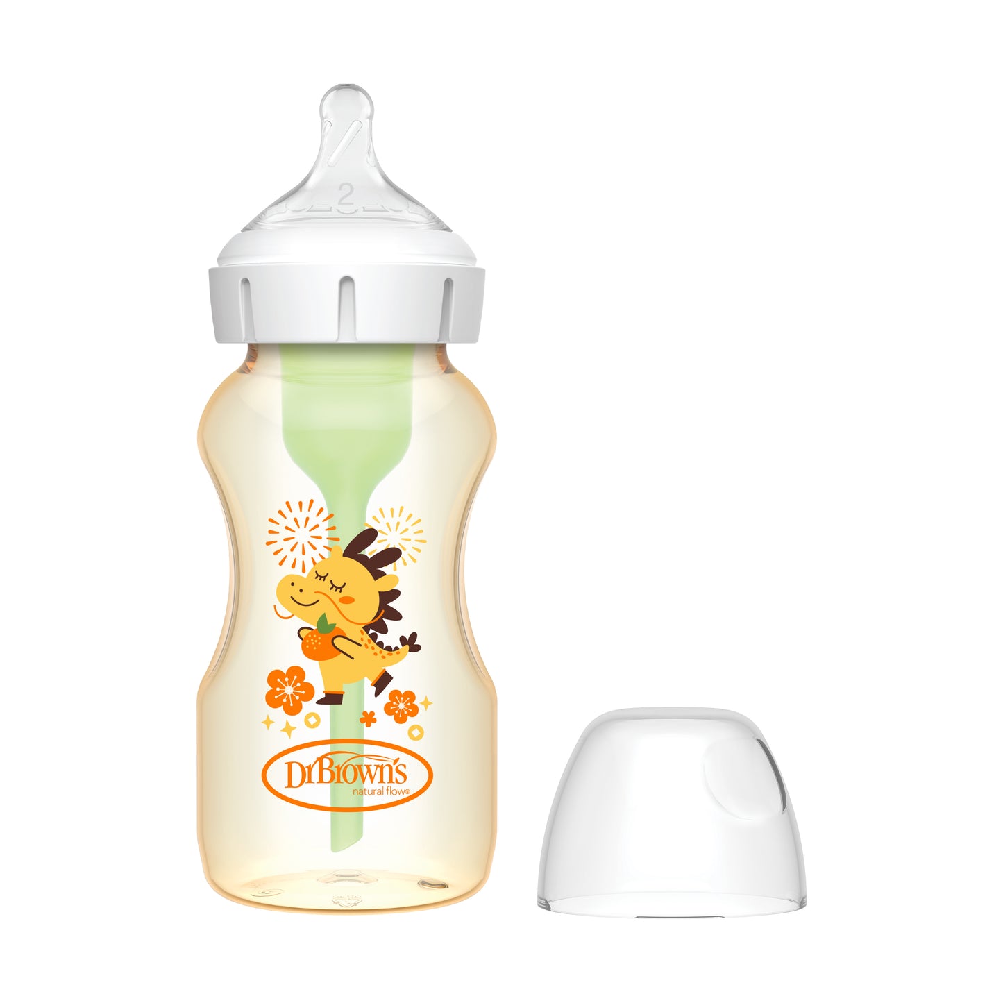 Dr Brown Options+Baby Bottle With Nipple Dragon-1Pk