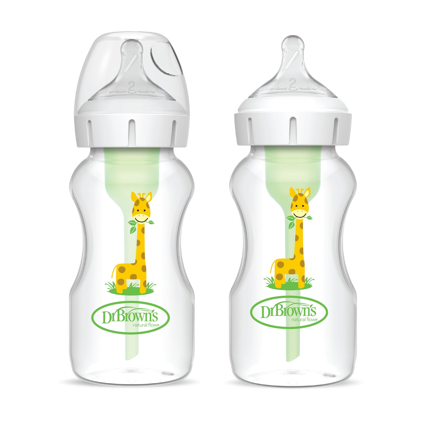 Dr Brown Pp Wide Neck Options+ Baby Bottle Nipple Girrafe