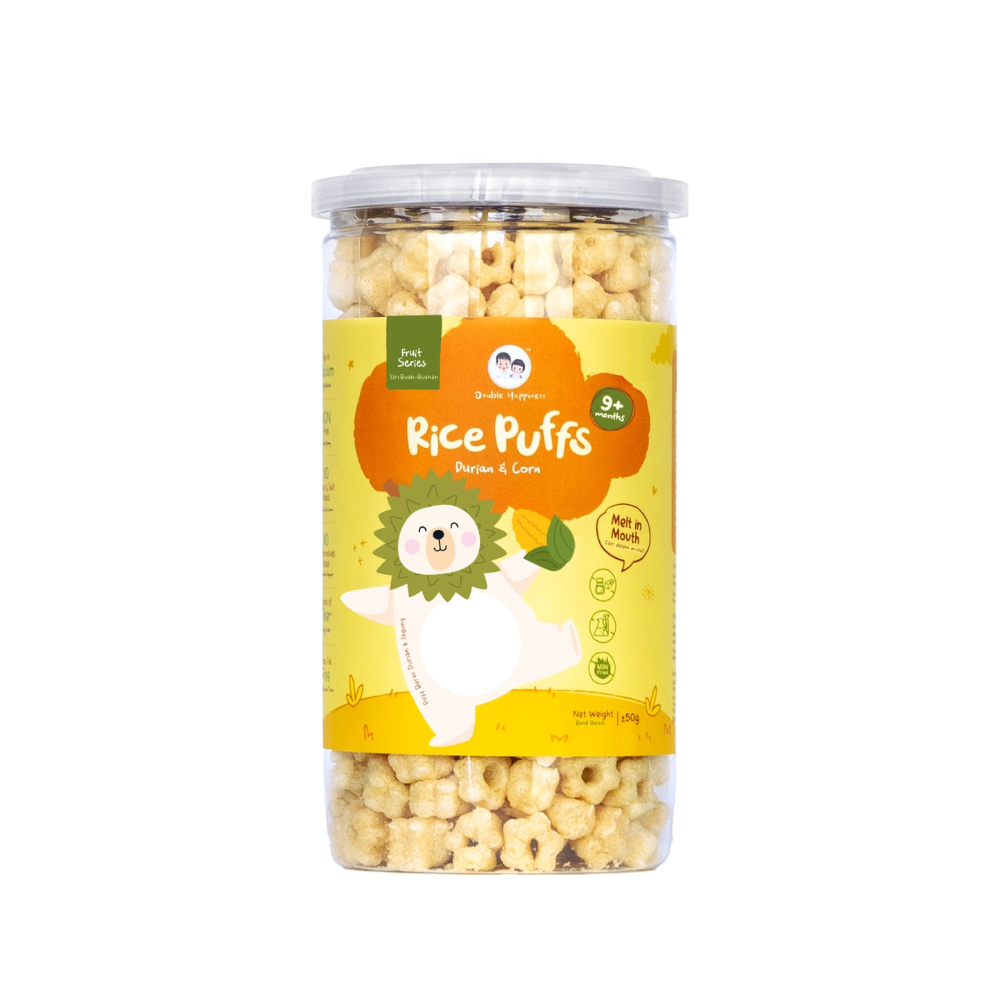 Rice Puffs-Durian&Corn 50Gm 9m+