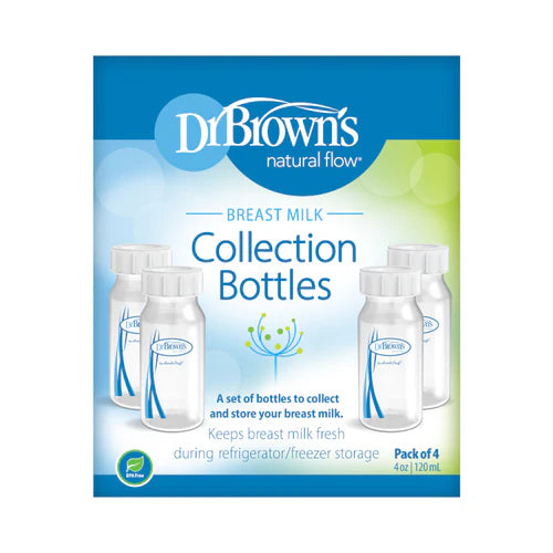 Narrow-Neck Breastmilk Collection Bottle 4oz/120ML 4pk