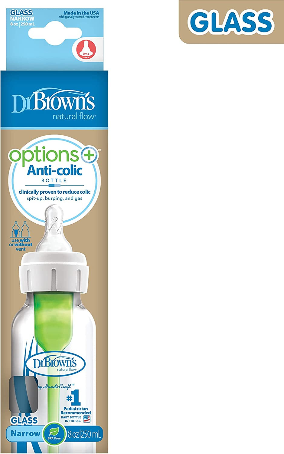 Narrow Glass Options 8oz/250ML 1pk