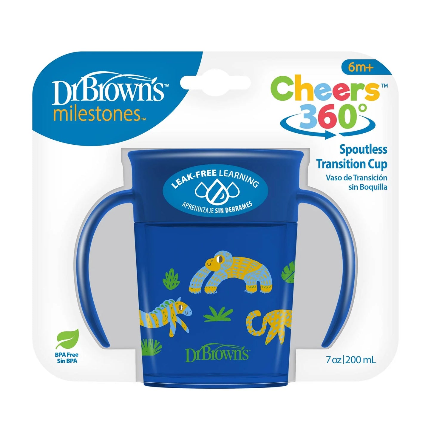 Spoutless Trans Cup 200ML 6M+ 1PK Blue