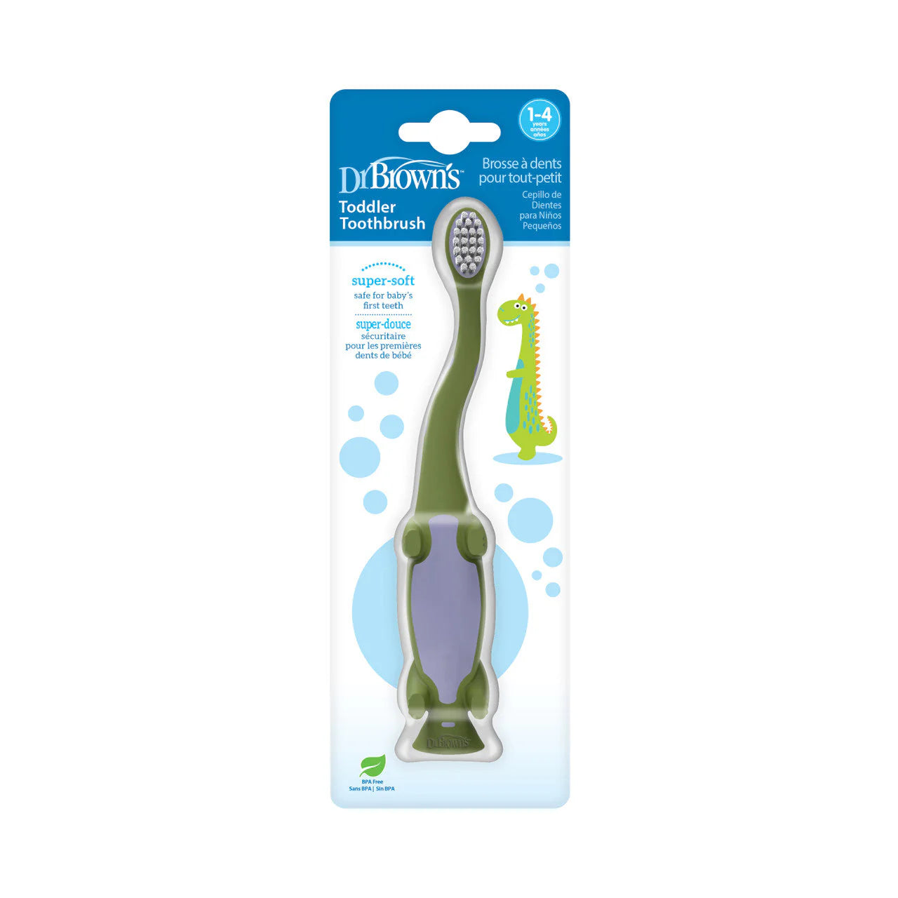 Toddler Toothbrush - Green Dino