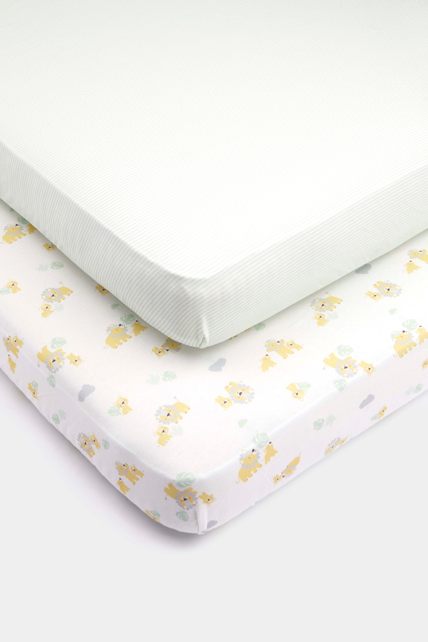 Lion 2Pk Cot Fitted Sheet Cotton