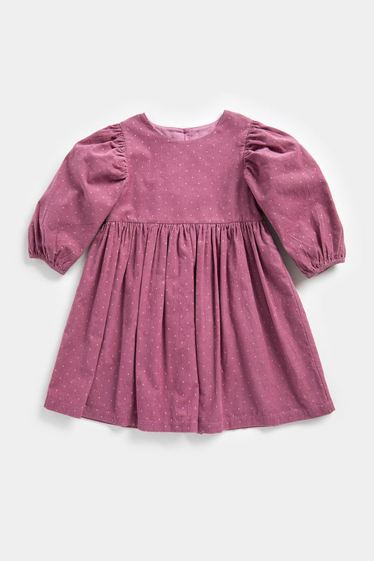 Mauve Pink Corduroy Dress