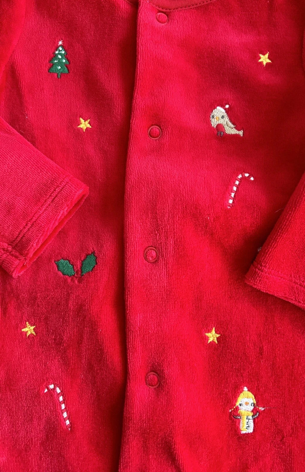 Festive Velvet Red All-In-One Baby Sets