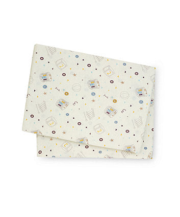 Teddys Toy 2Pk Cotbed Sheets