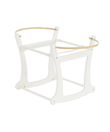 Moses Basket Stand Rocking White