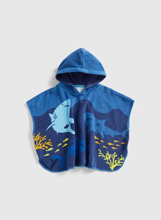 Mb  Hooded Toweling Poncho