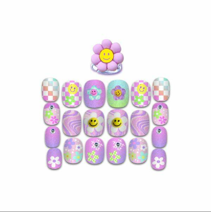 Pop Nail Glitz Groovy Flower