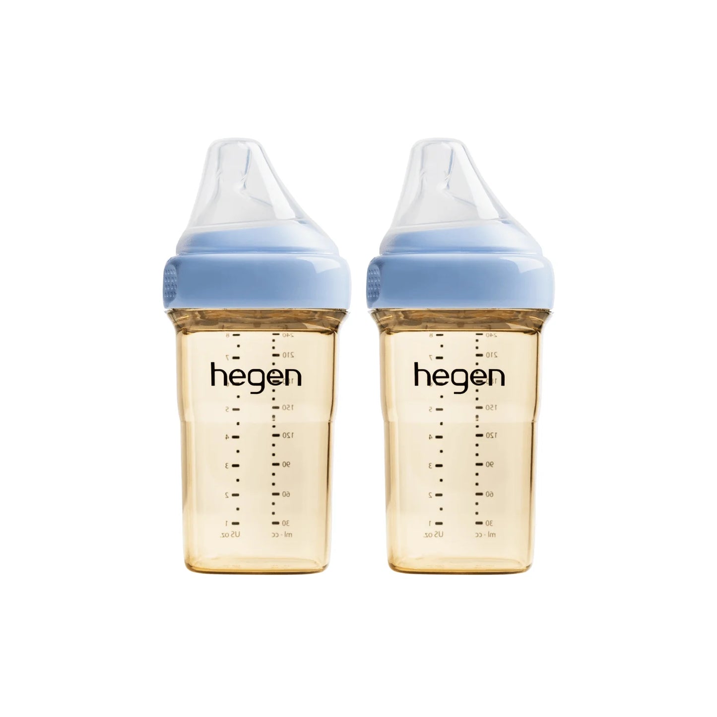 Hegen PCTO? 240ml/8oz Feeding Bottle PPSU (2-pack) Blue