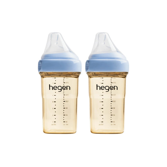 Hegen PCTO? 240ml/8oz Feeding Bottle PPSU (2-pack) Blue