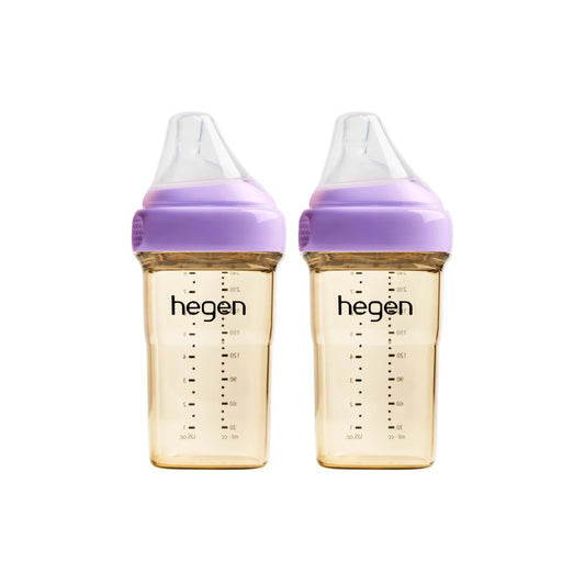 Hegen PCTO? 240ml/8oz Feeding Bottle PPSU (2-pack) Purple