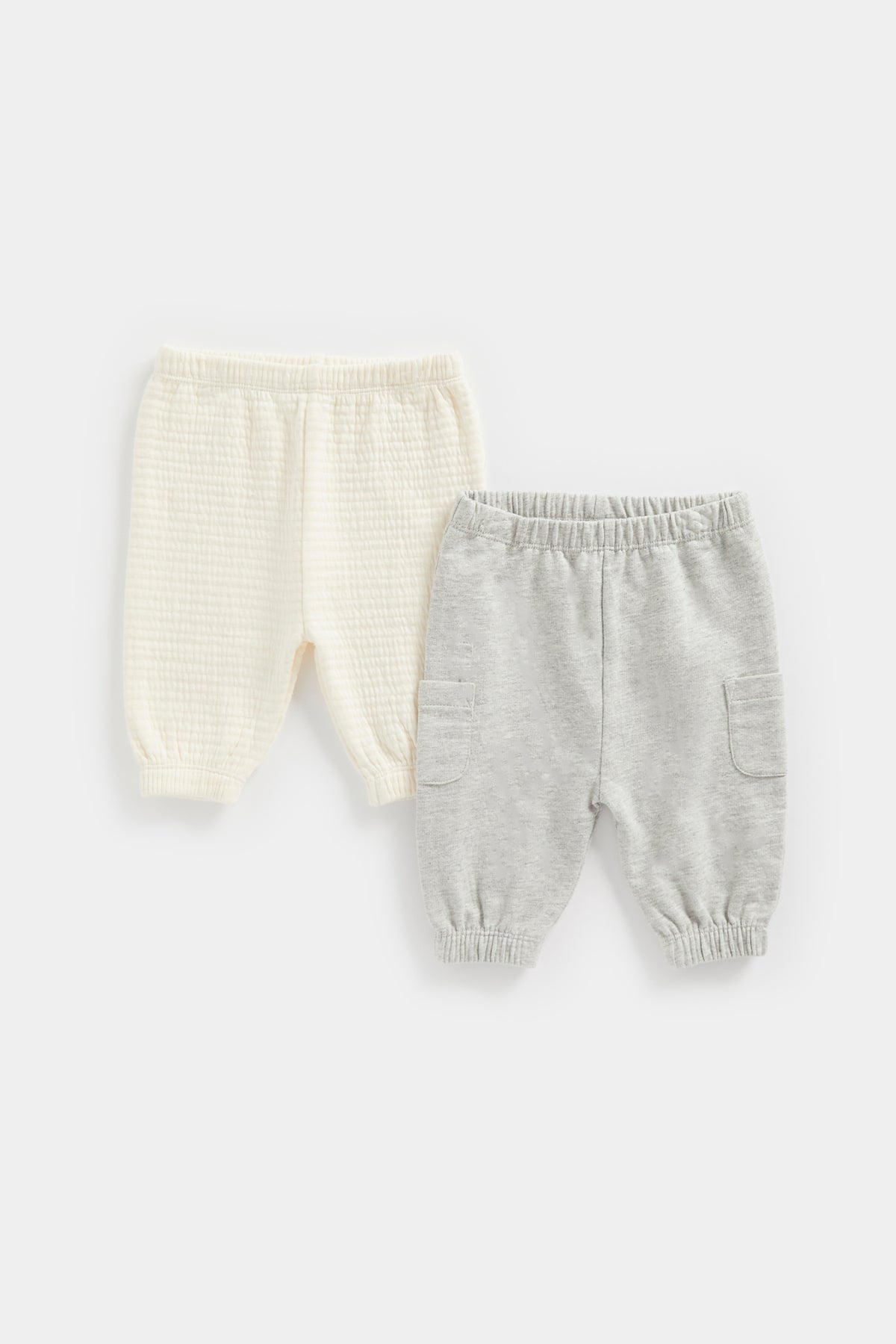 Grey and Cream Joggers - 2 Pack