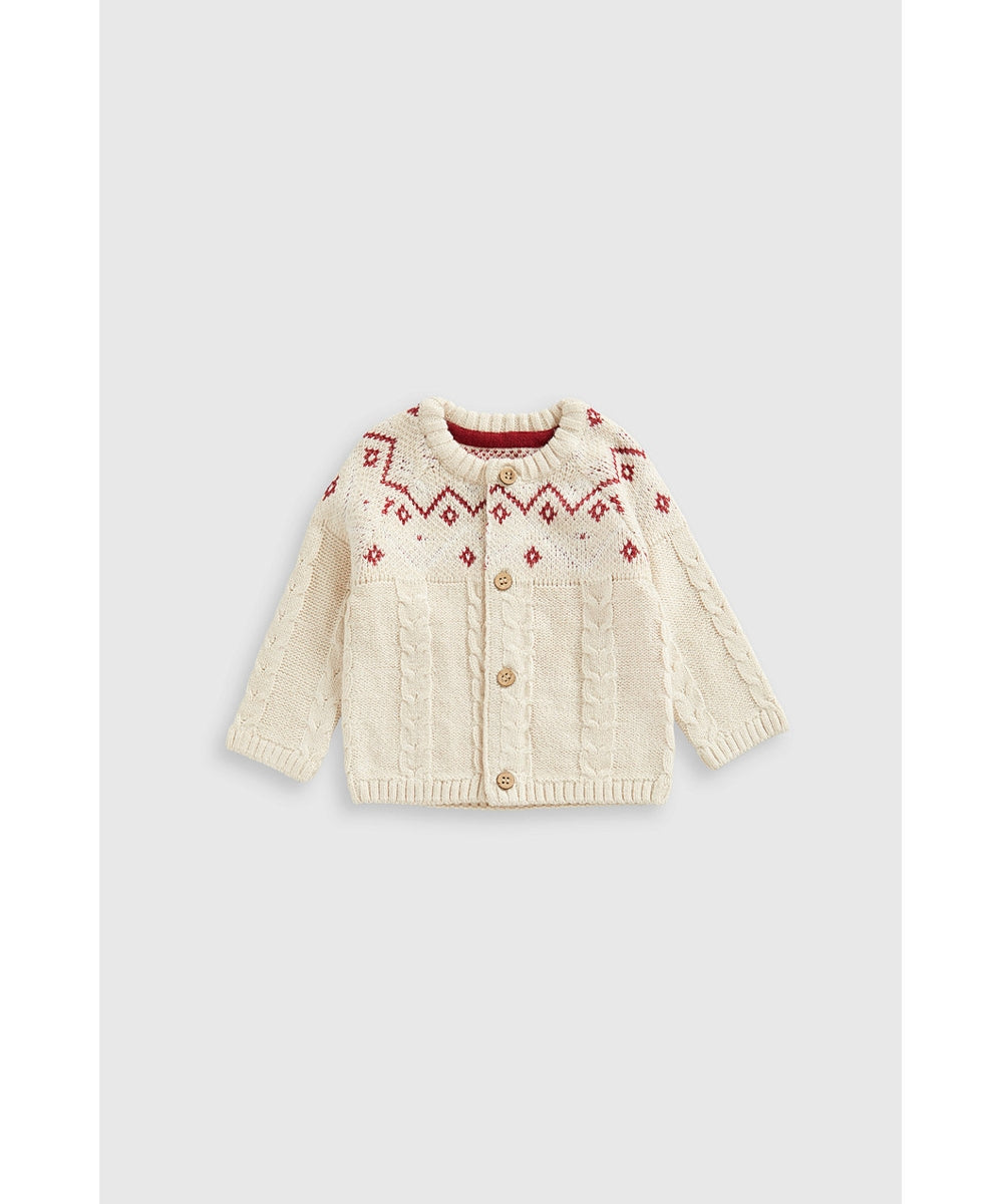 Fair Isle Knitted Cardigan