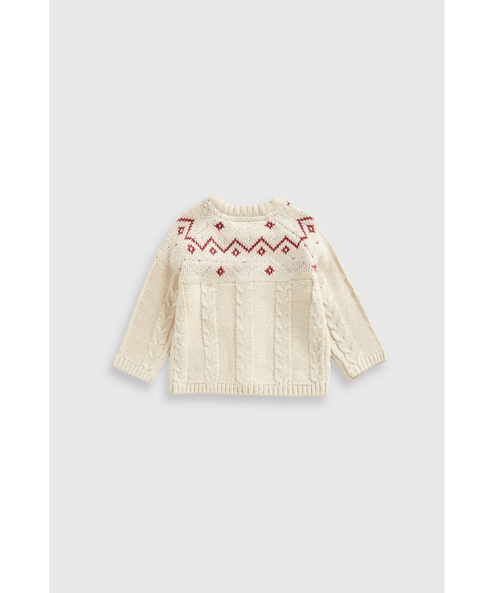 Fair Isle Knitted Cardigan