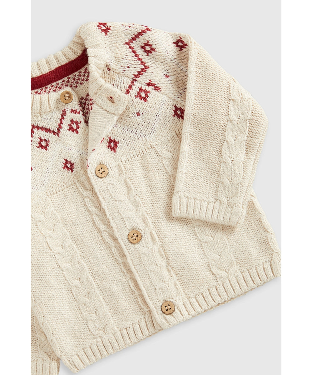 Fair Isle Knitted Cardigan