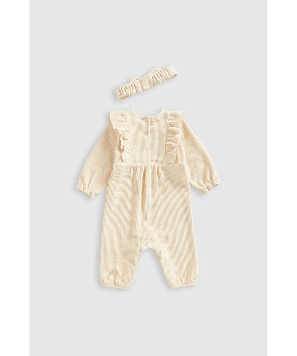 Velour Rib All-in-One and Headband Set