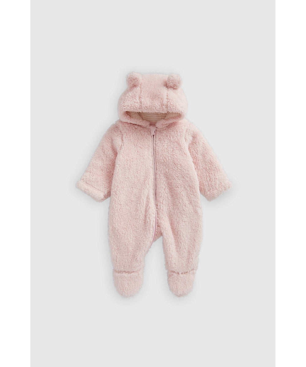 Pink Fluffy Fleece All-in-One
