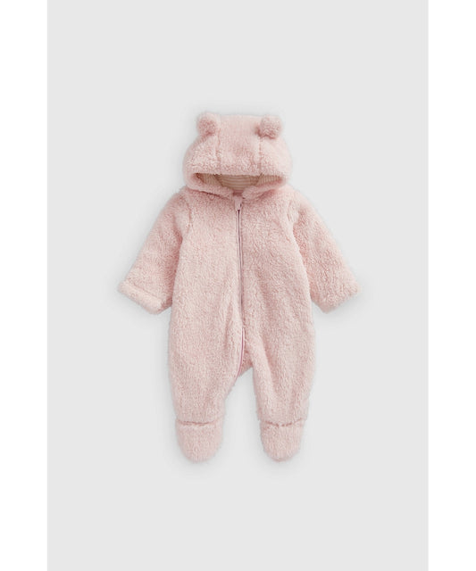 Pink Fluffy Fleece All-in-One