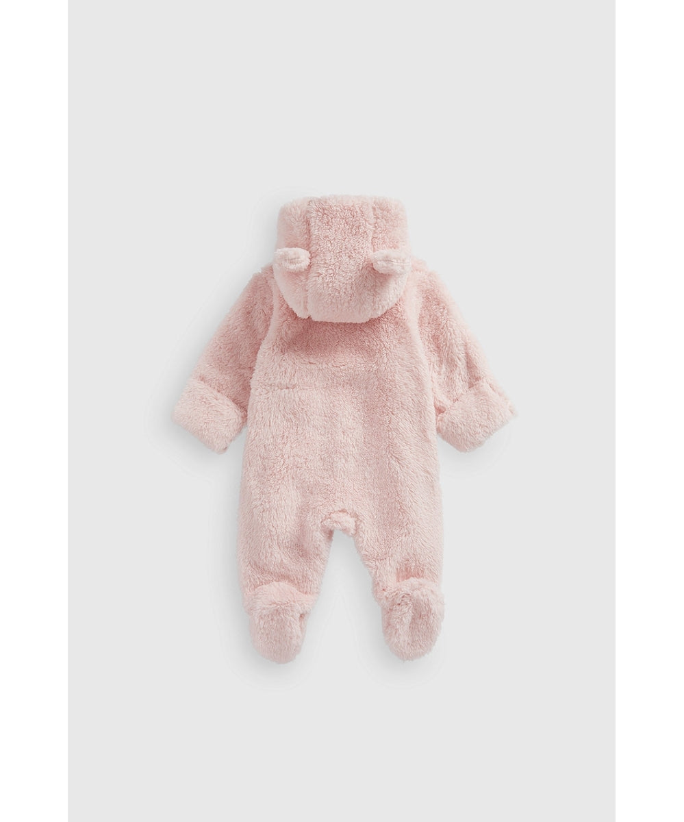 Pink Fluffy Fleece All-in-One
