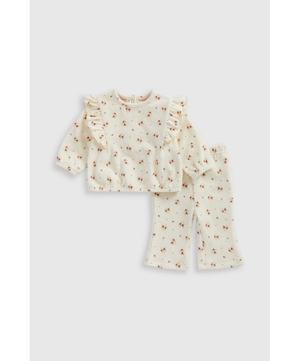 Berry Velour Top and Leggings Set