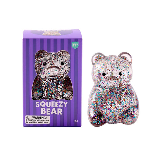 J'adore Glitter Squeezy Bear - Multicolor