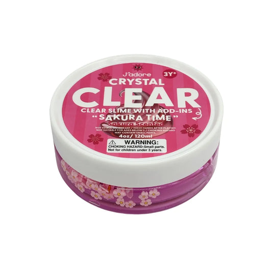 J'adore Crystal Clear Slime - Pink