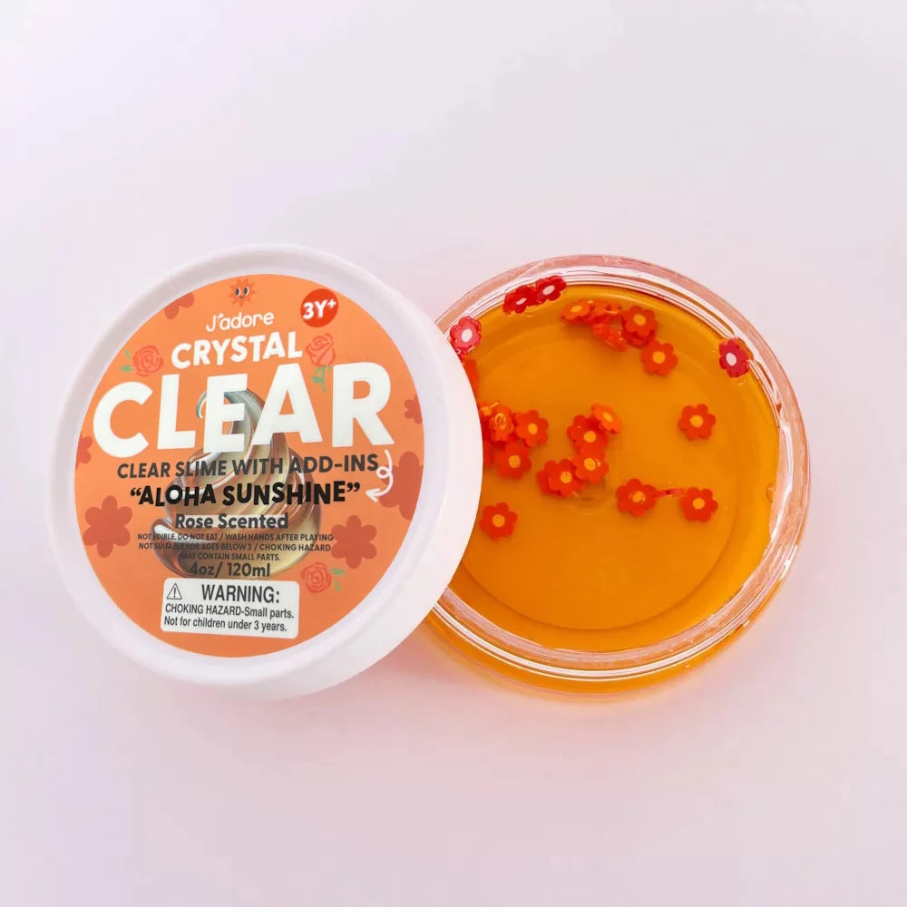 J'adore Crystal Clear Slime - Orange