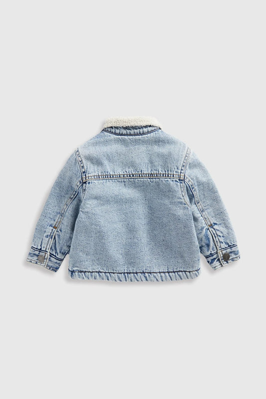 Denim Jacket with Borg Lining