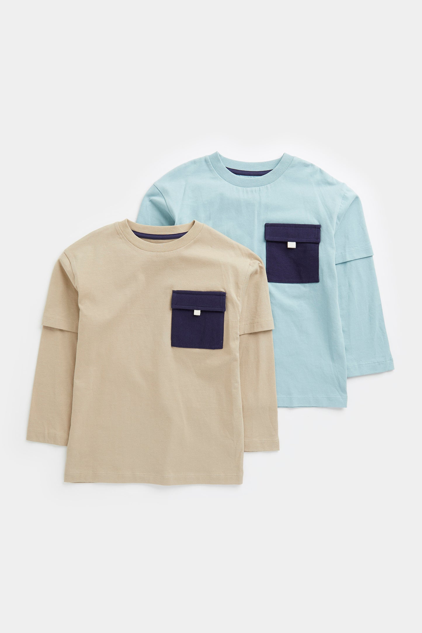 Layered Long-Sleeved T-shirts - 2 Pack