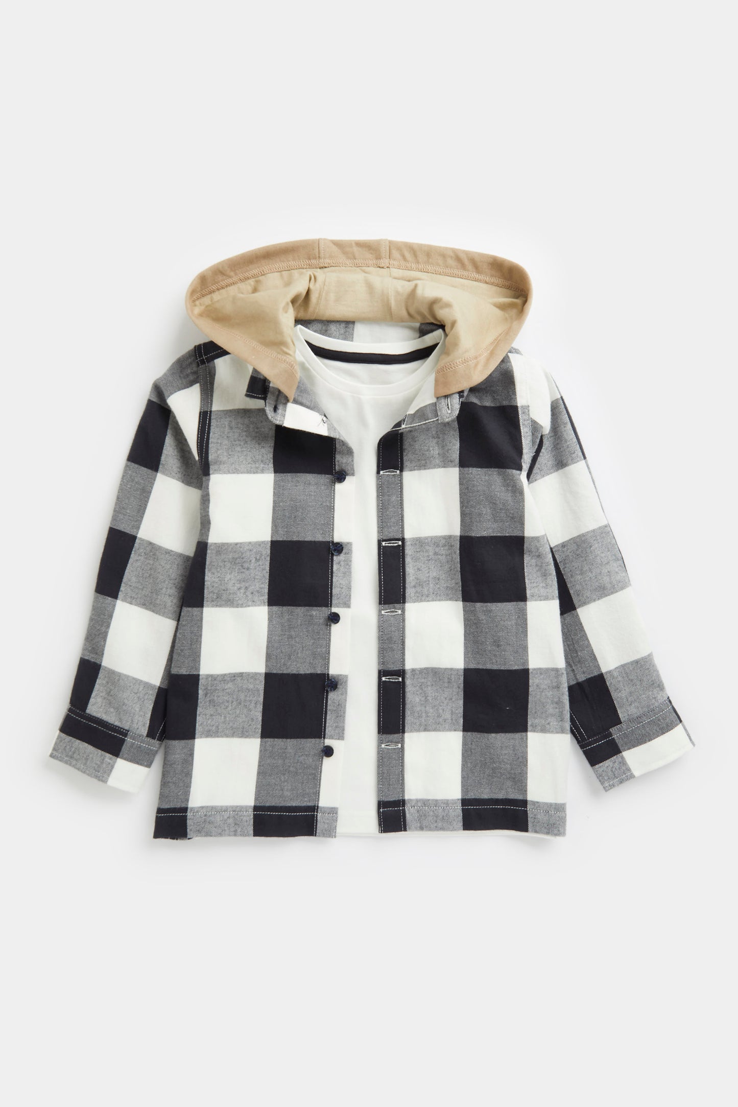 Buffalo Checked Shirt and T-Shirt Set
