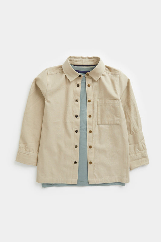 Twill Shirt and T-Shirt Set