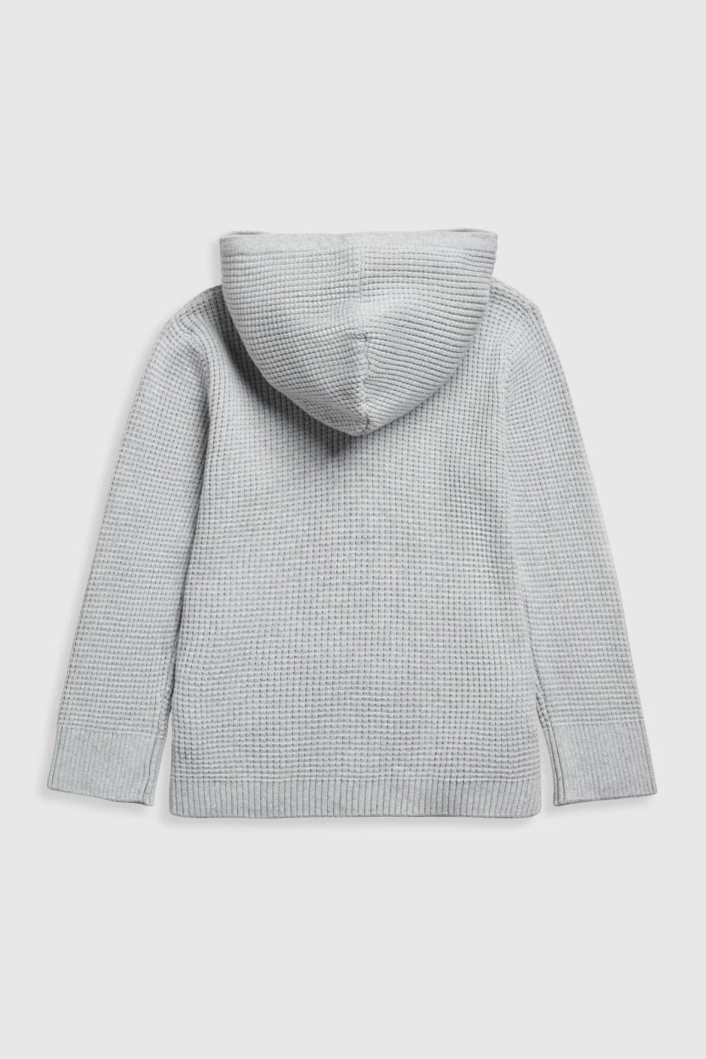 Grey Knitted Hoodie