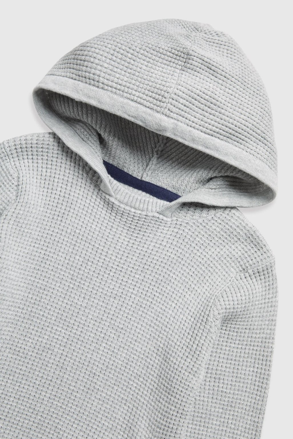 Grey Knitted Hoodie