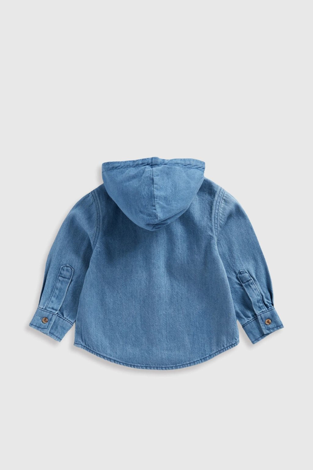 Denim Hooded Shirt