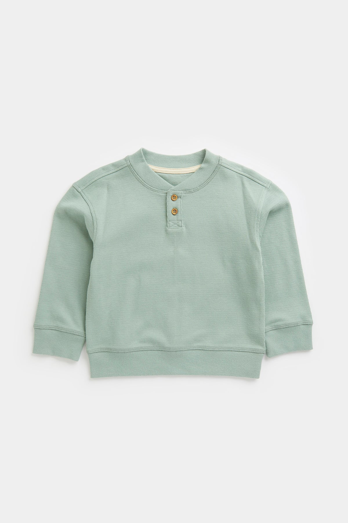 Mineral Blue Henley Sweatshirt