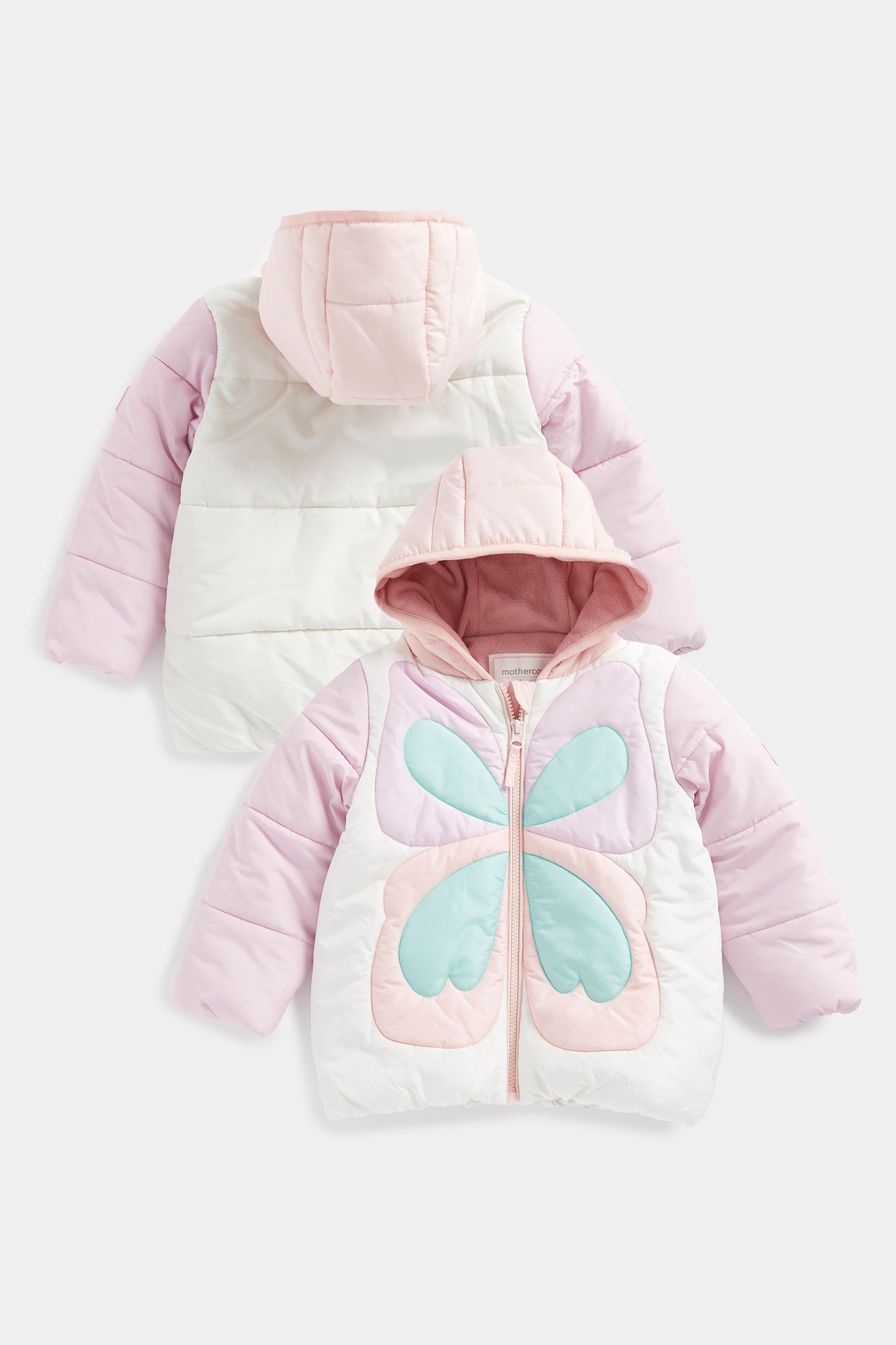 MG OUTERWEAR COLOR BLOCK BUTTERFLY PADDED JACKET